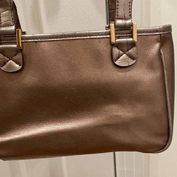 Y2K Liz Claiborne Rose Gold Shoulder Bag - Picture 6 of 13